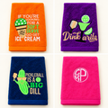 Custom Embroidered Pickleball Towels — Designs, Names & Monograms