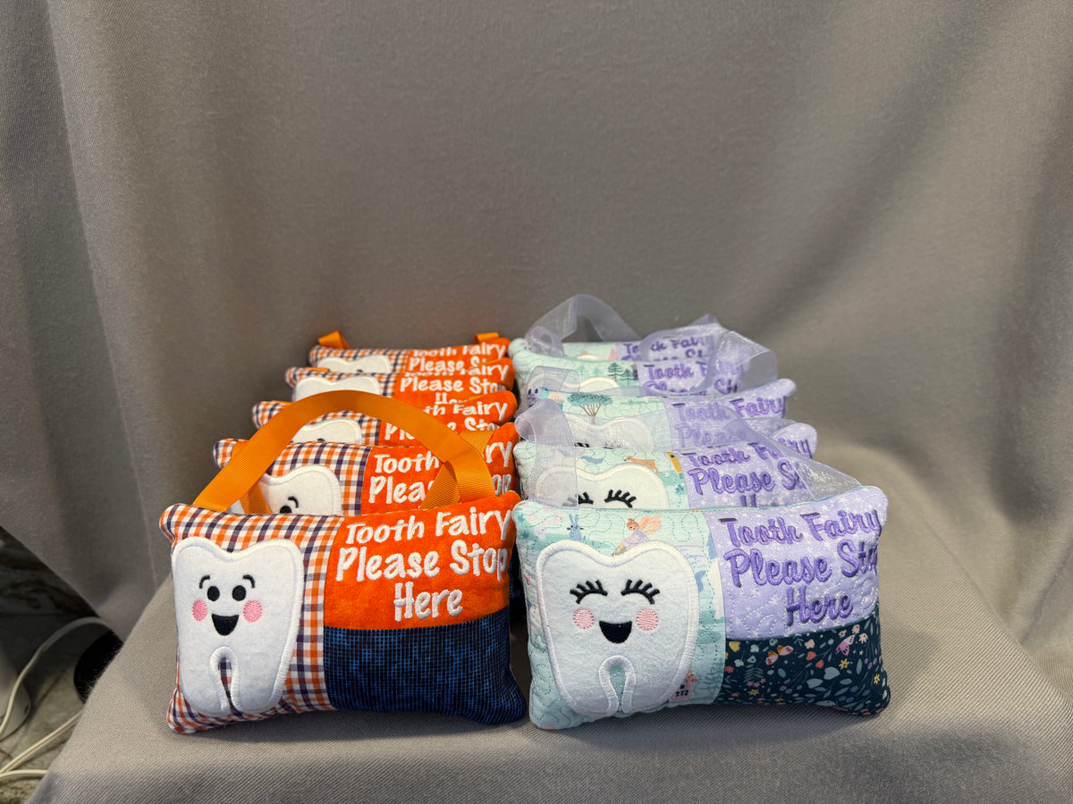 Tooth Fairy Pillow with Pocket &amp; Hanging Loop