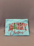 Merry Christmas Appliqué Long-Sleeve Shirt