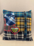 Custom Patchwork Memory Pillow – Made From Your Loved One's Clothing
