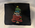 Merry Christmas Tree Embroidered Shirt
