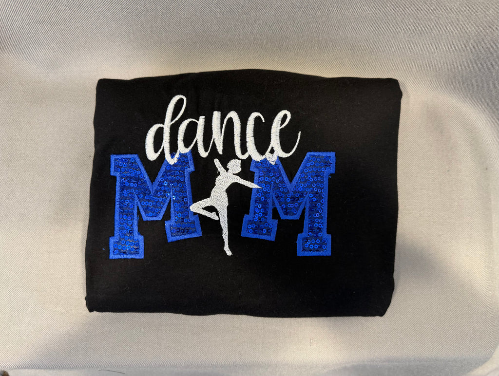 Dance Mom Sequin Appliqué Long-Sleeve T-Shirt