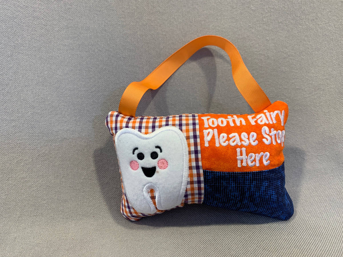 Tooth Fairy Pillow with Pocket &amp; Hanging Loop