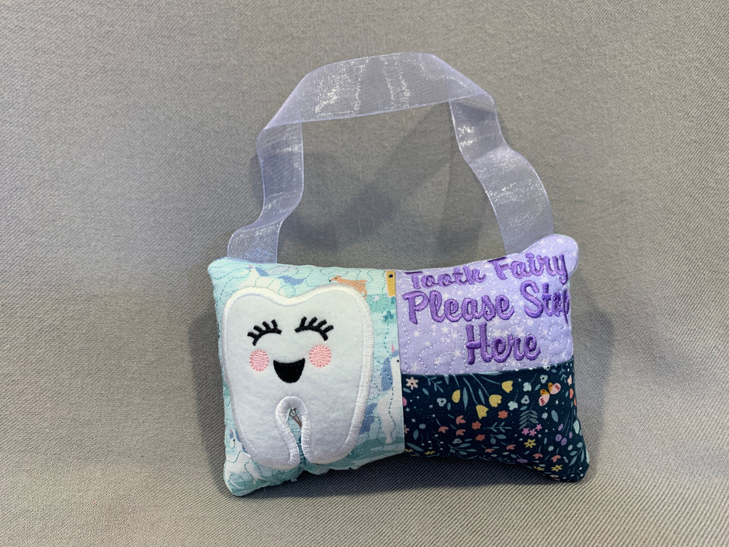 Tooth Fairy Pillow with Pocket &amp; Hanging Loop