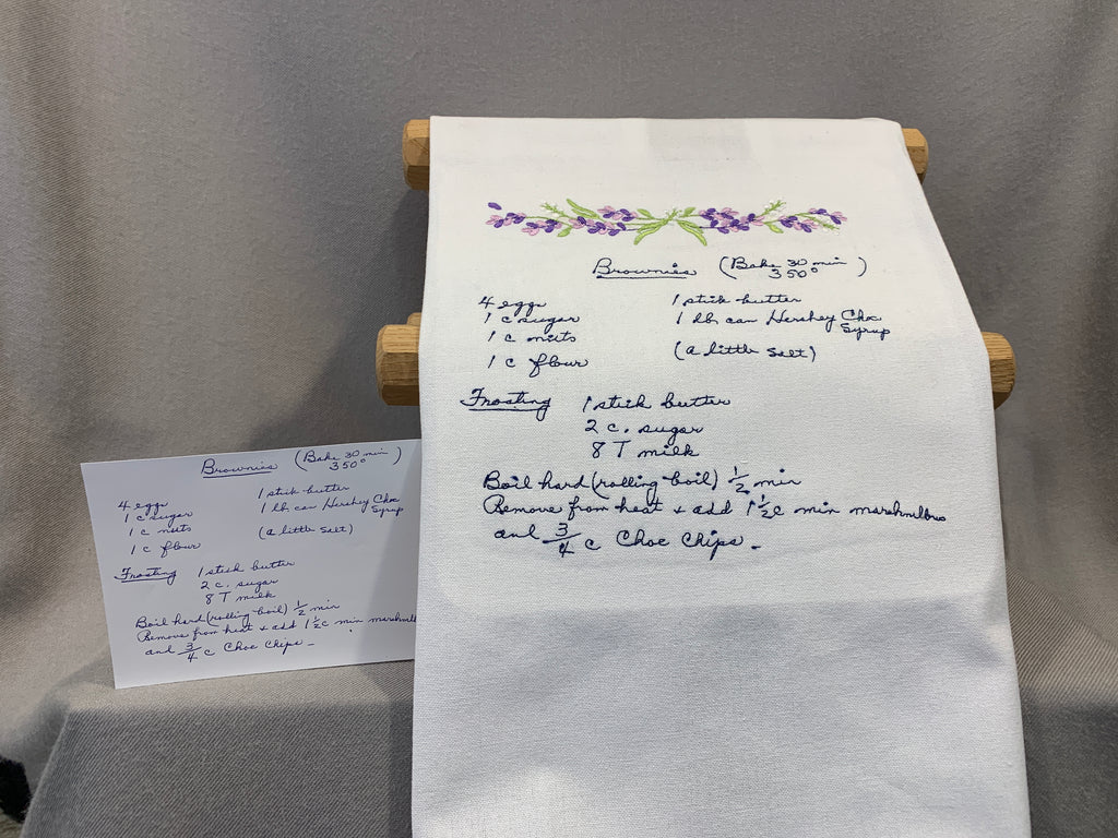 Your Family Recipe, Stitched Into a Keepsake 🤍